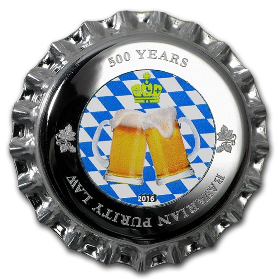 2016 Palau Silver $10 500 Years Bavarian Purity Laws 2016 Palau Silver $10 500 Years Bavarian Purity Laws